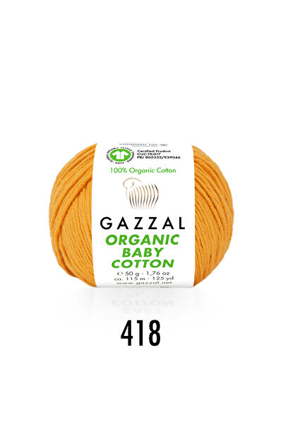 Gazzal Bumbac organic pentru bebeluși, pachet de 10 bucăți, fire de bumbac or...