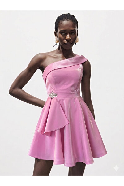 BORCKA TEKSTİL Μίνι Ταφέτα με Φιόγκο και Γυαλιστερές Πέτρες Μοντέλο για Ειδικ...