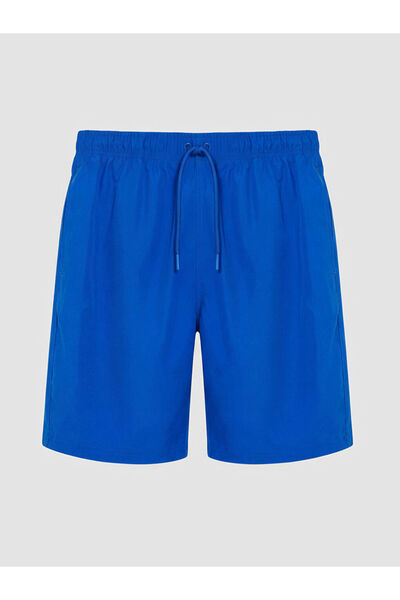 LC Waikiki Blue Knee-Length Basic Men's Swim Shorts from Güli̇s Gi̇yi̇m