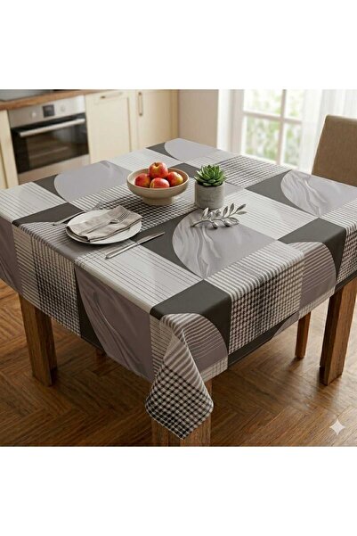 ÇEÇEN HOME Πλαστικό τετράγωνο τραπεζομάντιλο με σχέδιο λουλουδιών 140x140 PVC...