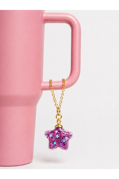 arredamento Yıldız Glitter Figürlü Reçine Termos Uyumlu Charm Aksesuar