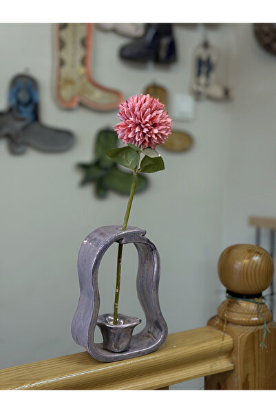 Arche Ceramic El Yapımı Seramik Vazo - Tek Çiçeklik 16x11 cm -
