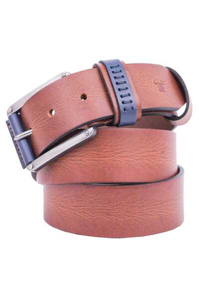 TORO NERO Ανδρική Καφέ Δερμάτινη Ζώνη Bighi