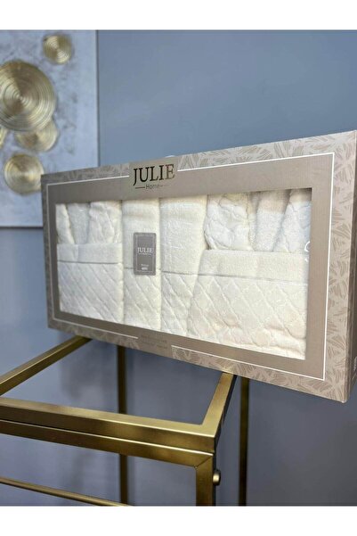 Rebeka Set de halat de baie Julie alb