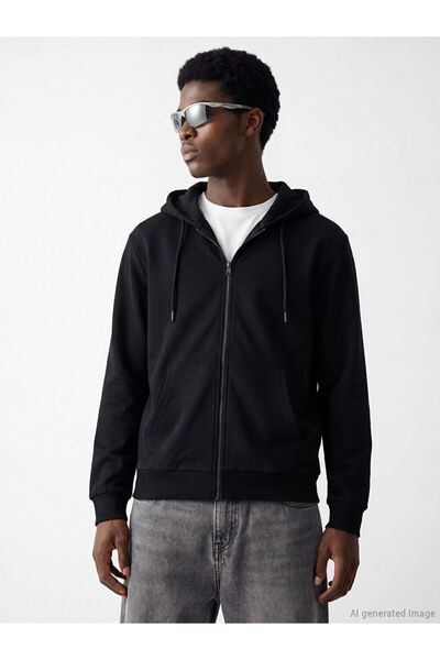 LC Waikiki Hooded Men's Zipper Sweatshirt for Style Enthusiasts from Uzg Store