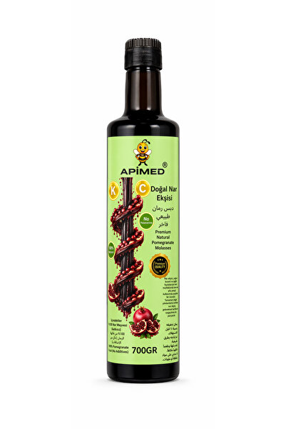 APİMED 100% Pomegranate Syrup 700Gr Natural Pomegranate Syrup Without Additiv...