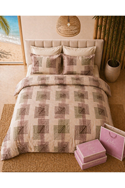 Lenjerie de pat Ranforce 100% Bumbac, 6 piese, Husă 180x200x25, Set Premium miniatura 4