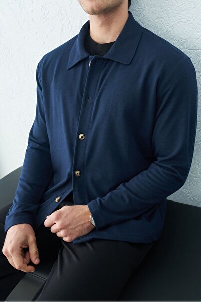 TÜZeMEN Seasonal Jacket with Buttoned Collar