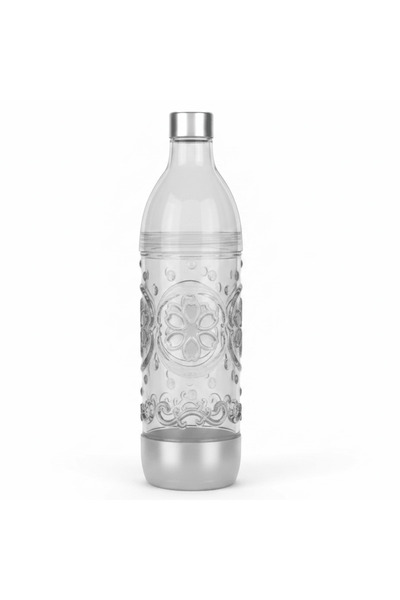 AKDC Acrylic Water Bottle with Silver Base and Cap for Stylish Drinking 1500 ml