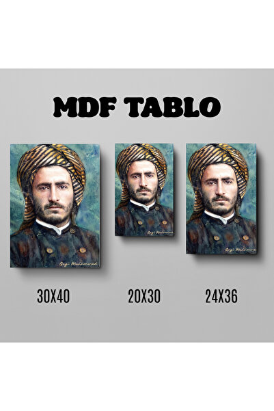 ZERYA Tabloya Qazi Muhammed Qincên Kurdî Kürt Kıyafetli Tasarımlı Duvar Dekor...