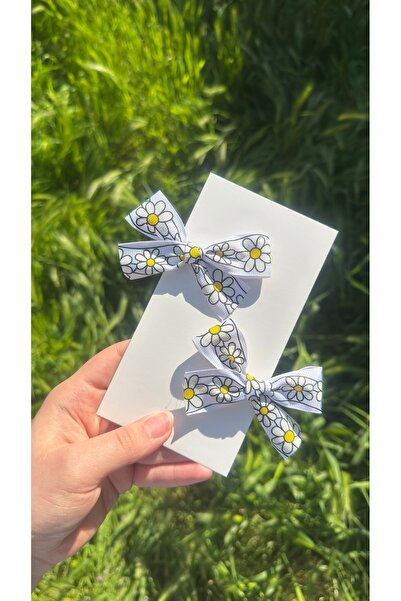 Toka Perisi Λευκή κορδέλα Daisy, Σετ 2 παιδικών αγκράφες