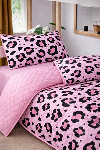 Always Σετ καπιτονέ κάλυμμα κρεβατιού Leopard Single - Πικέ - Με μαξιλαροθήκη...