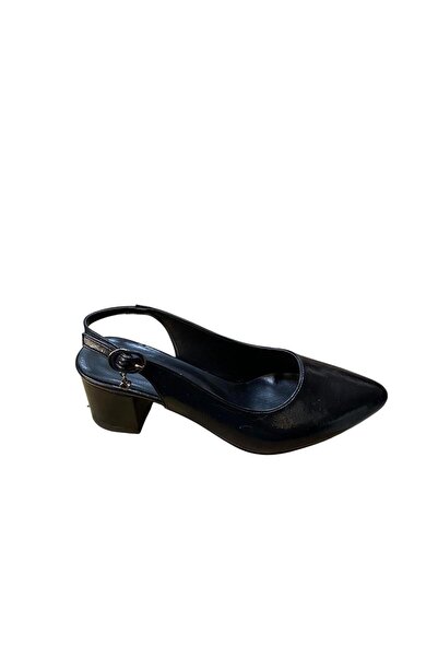 Yaren Moda Γυναικεία παπούτσια με χοντρό τακούνι με ανοιχτή πλάτη