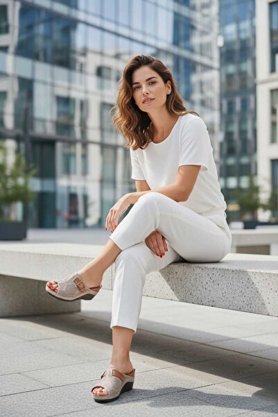 By Yağlıoğlu 100% Γνήσιο Δέρμα Πλήρως Ορθοπεδικές Ανατομικές Παντόφλες BRK0086