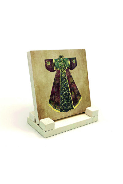 Sadrazam Οθωμανικό Καφτάνι Παλατιού με Στάμπα Πέτρας για Επιτραπέζια Χρήση 10...