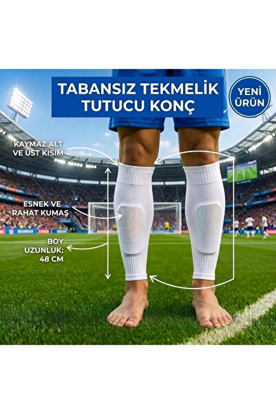 BS BEYAZ SHOES Profesyonel TABANSIZ KESİK TEKMELİK TUTUCU Futbol Sporcu Tozlu...