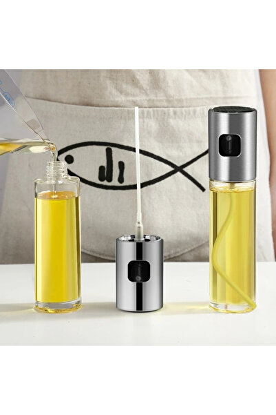 MODALITE Pulverizator ulei, Otel inoxidabil, Sticla, Pulverizare fina, Dozare precisa, Fara BPA, Reutilizabil, Ideal pentru ulei de masline, Otet, Air Fryer, Salate, Design ergonomic
