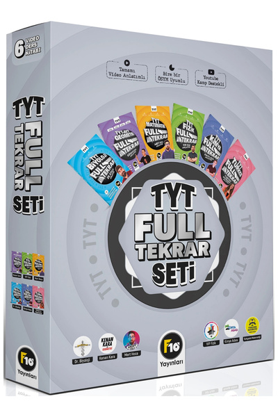 F10 Yayınları F10 TYT FULL TEKRAR SETİ (İADESİZ)