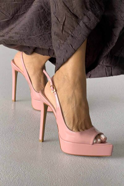 AYAKKABI PRENSİ Λεπτομερής δερμάτινη επικάλυψη PUDRA με κούμπωμα Heimdall