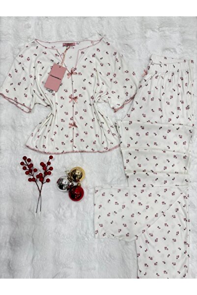 pijamaworld KAŞKORSE KISA KOL PİJAMA TAKIM