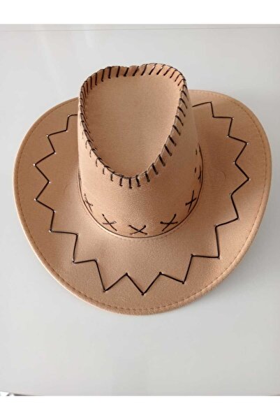 S&D ÇARŞİ Accesoriu pentru pălărie de cowboy din piele întoarsă