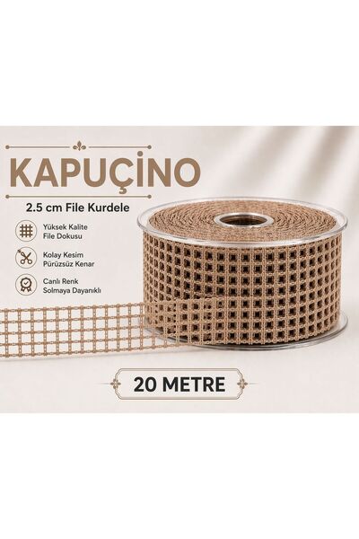 Esteks Dantel ve Tekstil Aksesuarları Κορδέλα 2,5 εκ. 20 μέτρα, Κορδέλα διακό...