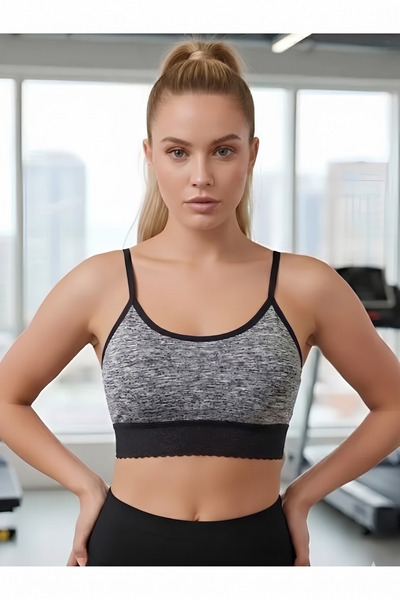 MİSTİRİK Μοντέλο Penitro με δαντέλα και λεπτομέρεια, αθλητικό μπουστιέ με επι...