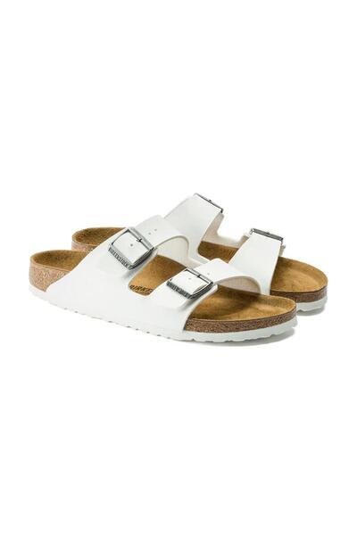 Birkenstock ARIZONA BF ΛΕΥΚΕΣ ΓΥΝΑΙΚΕΙΕΣ ΠΑΝΤΟΦΛΕΣ ΜΕ ΔΙΠΛΟ ΛΟΥΡΙ 552683