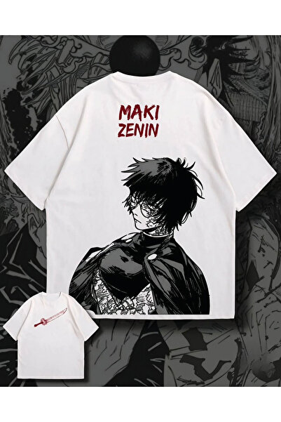 Le Savu Μπλουζάκι Jujutsu Kaisen με στάμπα, unisex, oversized