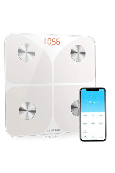 NO BRAND Cântar digital grăsime corporală cu Bluetooth și aplicație – 180 kg,...