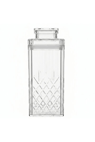 AKDC Cut Acrylic Storage Jar with Lid for Dry Food, Snacks & Kitchen Use 18 ×...