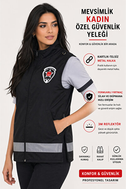 Raven Uniform Γυναικείο Ειδικό Γιλέκο Ασφαλείας Ανακλαστικό Εισαγόμενο Υφασμά...