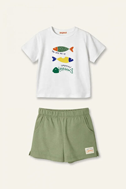 Zeyland Erkek Çocuk Baskılı T-shirt ve Şort Takım