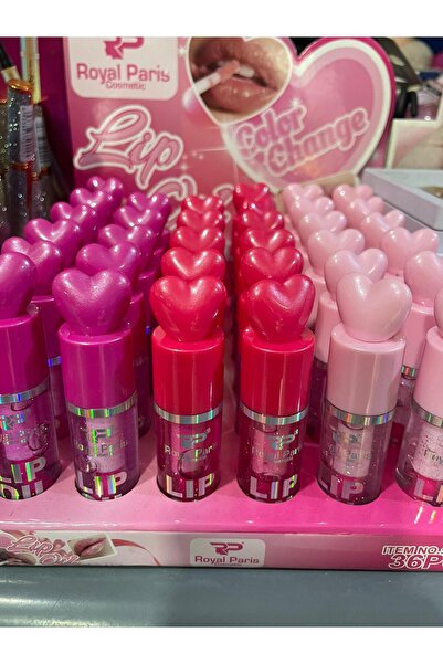 Tasarım Lip Glos Simli Pembe