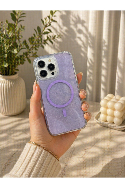 FawCase İphone 14 Pro Simli & Magsafe Özellikli Premium Telefon Kılıfı