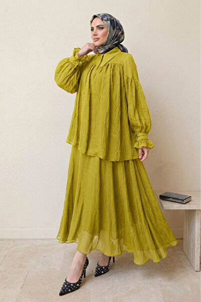 Safgiyim44 Hijab Chiffon Set - Mustard Yellow