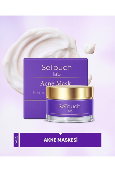 SeTouch Lab Akne Karşıtı Maske – Salisilik Asit & Niasinamid İçerikli, Gözene...