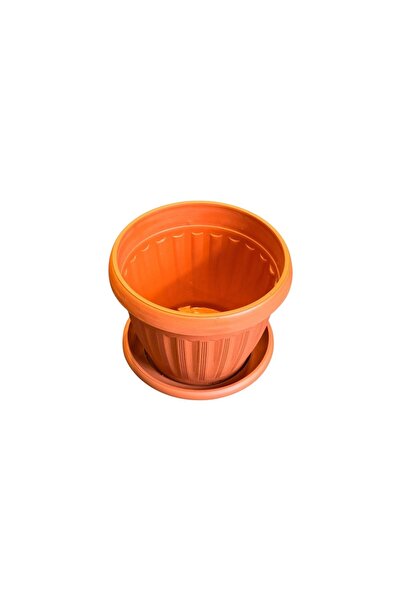 OEM Ghiveci din plastic cu farfurie, 18.5 cm, 2 litri, Infinity D200
