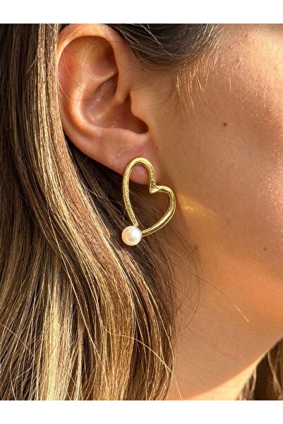 Filiya Heart earrings with pearls
