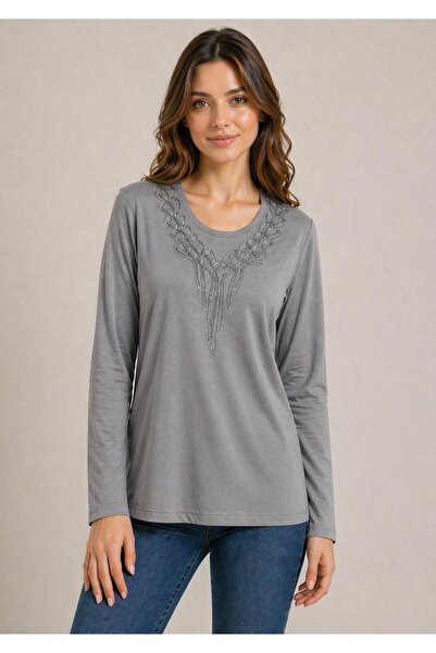 Kuraff Giyim ANNE BİSİKLET ΚΡΟΤΟΥΝΤΑ ΒΑΜΒΑΚΙΑ ΜΕ ΣΤΟΥΣΤΕΡΕΣ ΠΕΤΡΕΣ