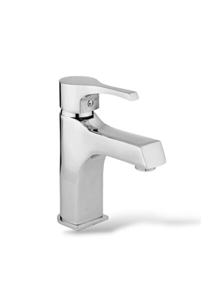 Sardıcı Krom Lotus Sabit Lavabo Bataryası Aç - Kapa Lavabo Musluğu Çift Su Gi...