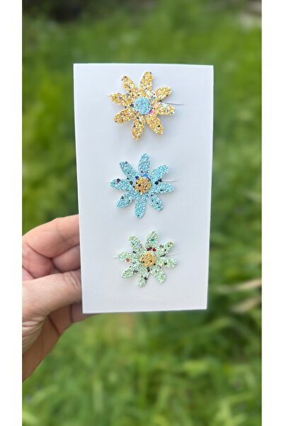 Toka Perisi Baby Daisy Soft Tones Hair-Free Baby Hair Clip Set 3 (Baby Hair C...