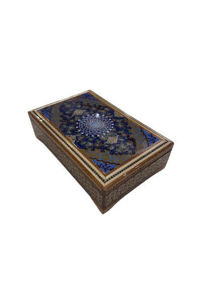 ebrişem İran El İşlemesi Hatem Mücevher Kutusu - 13 x 21 cm