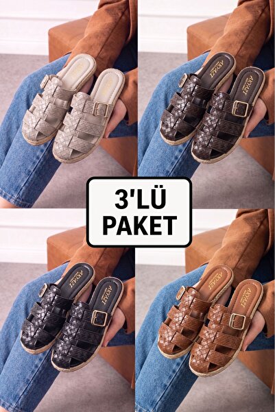 AlbiShoes Συσκευασία 3 τεμαχίων μεικτού πακέτου, καλοκαιρινές κομψές γυναικεί...