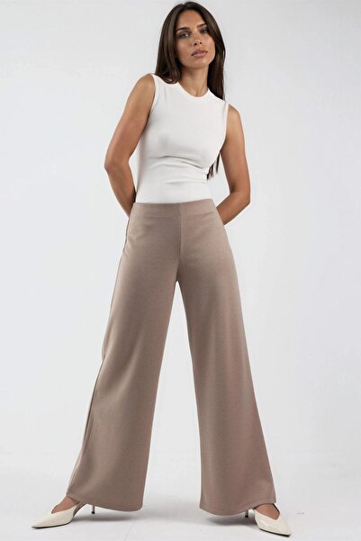 Hiccup Παντελόνι BUSEM με ψηλή μέση και φαρδιά μπατζάκια