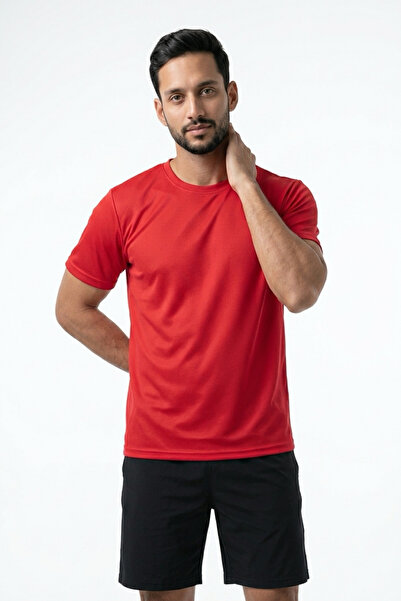INFLUYENTE Men's Sports T-Shirt Quick-Drying Breathable Sweat-Wicking Fabric