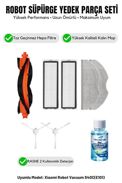 Asgard Grup Ρομποτική σκούπα S40C(E101) Συμβατή με 1 κύρια βούρτσα, 2 πλαϊνές...