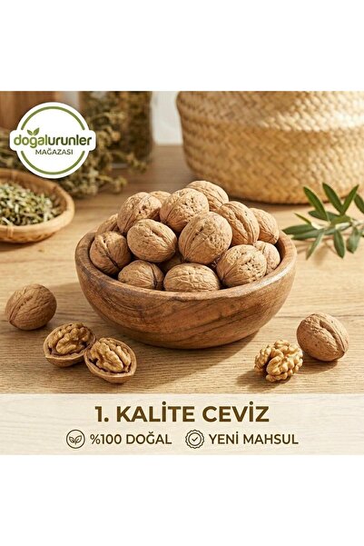 Doğal Ürünler Kalite Kabuklu Ceviz – %100 Doğal Yeni Mahsul 1KG