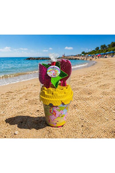 Generic Σετ παιχνιδιών άμμου 5 τεμαχίων για παιδιά - κουβαδάκι με καπάκι, κόσ...