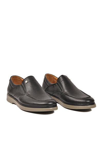 UMARO 327 m Black Beige Genuine Leather Men's Casual Shoes